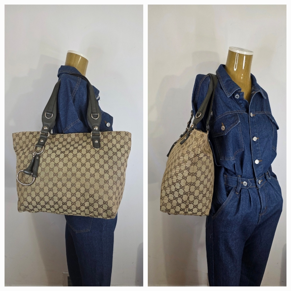 ✨️GUCCI GG Canvas Icon Bit Tote Bag